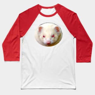 Albino Ferret Baseball T-Shirt